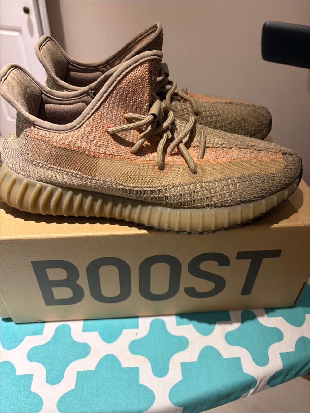adidas yeezy Neutral Tan & Beige Sneakers